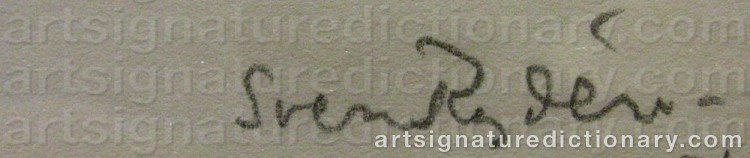 Signature by Sven RYDÉN