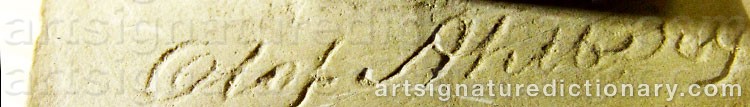 Signature by Olof AHLBERG
