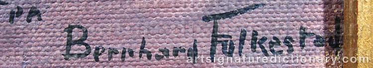 Signature by Bernhard FOLKESTAD