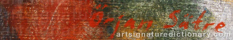 Signature by Örjan SÄTRE