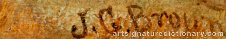 Authentic signature by John George ‘J.g.’ BROWN on Painting/Watercolour artwork