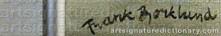 Signature by Frank BJÖRKLUND