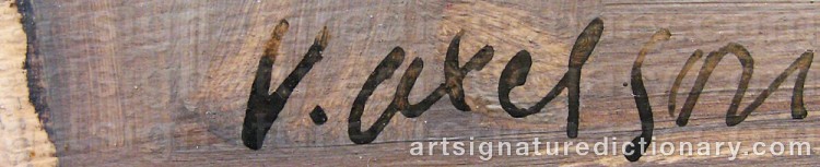 Signature by Victor AXELSON