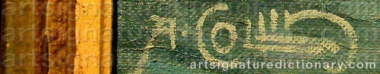 Signature by Alfred COLLIN