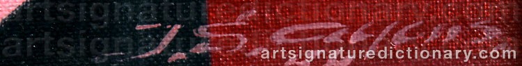 Signature by Jan Sigfrid Alfons ‘S. Alfons’ CARLSSON