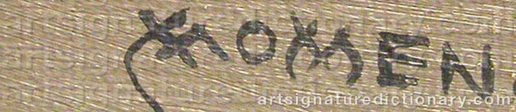 Signature by Karl MOMEN