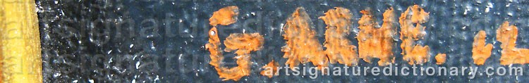 Signature by Gustav ARNE