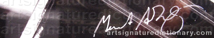 Authentic signature by Mert ALAS on  artwork