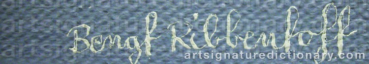 Signature by Bengt RIBBENTOFT