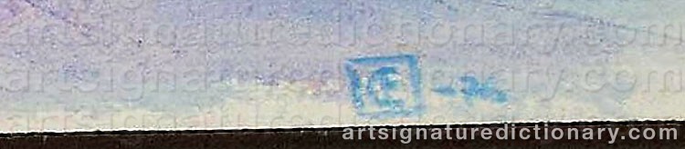 Authentic signature by Carolus ENCKELL on  artwork