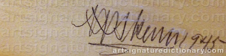 Signature by Nils Nilsson (Sami Artist) SKUM