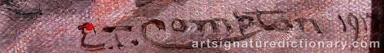 Signature by Edward Theodore COMPTON