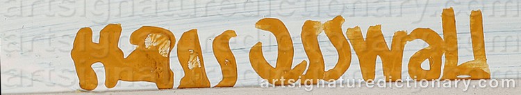 Signature by Hans OSSWALD