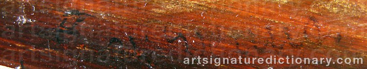 Authentic signature by Adriaen Pietersz VAN DE VENNE on  artwork