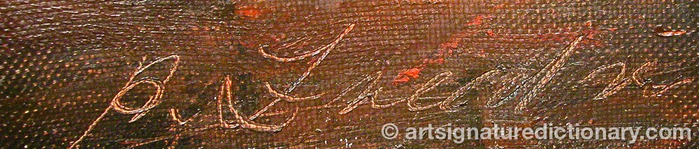 Authentic signature by Aleksandrs ZVIEDRIS on  artwork