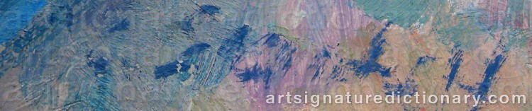 Authentic signature by Erik GRANFELT on artwork