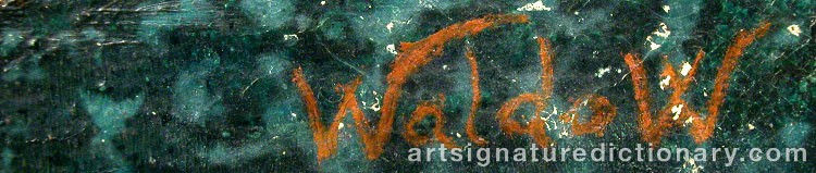 Forged signature of Harry WALDOW