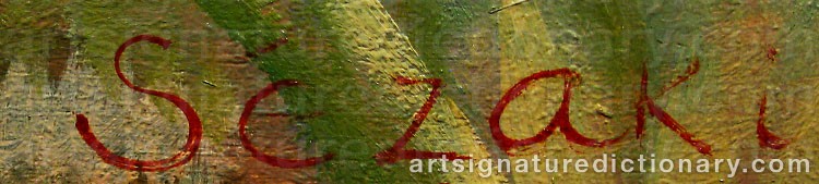 Signature by Haruo SEZAKI
