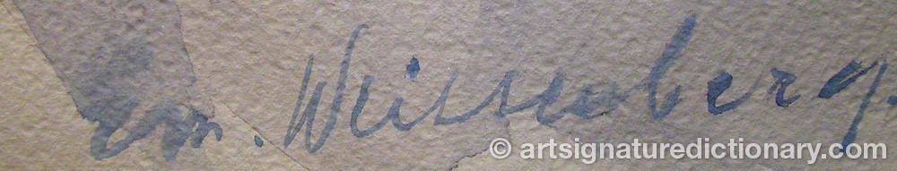 Signature by Eva Von WEISSENBERG