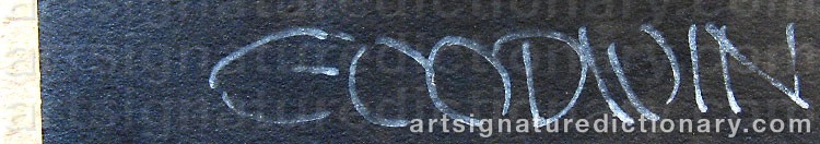 Authentic signature by Henry B. GOODWIN on Drawing/Graphic/Print artwork
