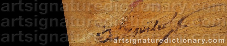 Authentic signature by Alexandre ISAILOFF on artwork