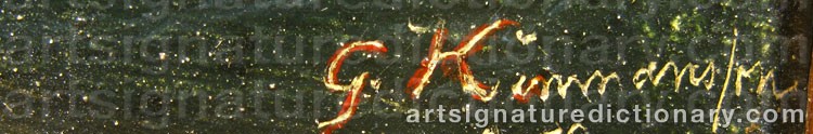 Signature by Lars Gustav KINMANSSON
