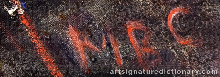 Signature by Märtha BOLIN-CLASON