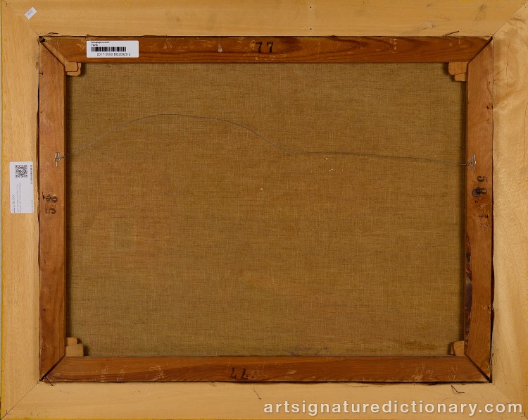 Close-up details showing Johan KROUTHÉN signature forgery characteristics