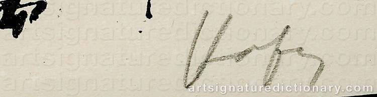 Signature by Karl HOFER