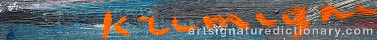 Signature by Pinchus KREMEGNE