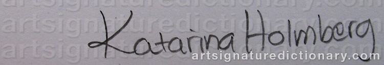 Signature by Katarina HOLMBERG