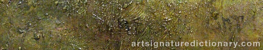 Authentic signature by Rowland WHEELWRIGHT on  artwork