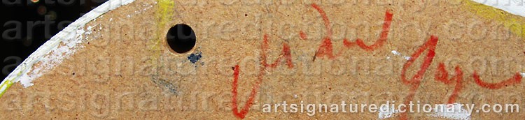 Authentic signature by Mikael FAGERLUND on artwork
