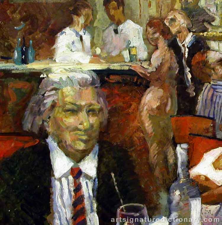 Close-up details showing Peter DAHL signature forgery characteristics