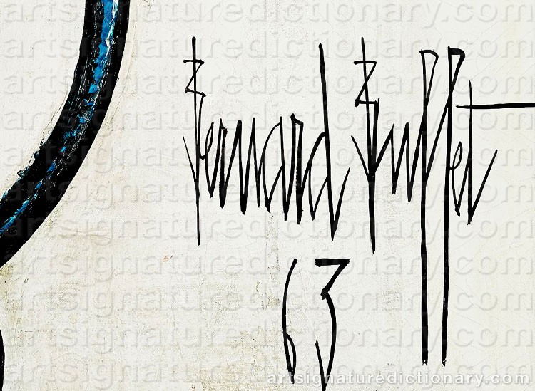 Signature by Bernhard BUFFET
