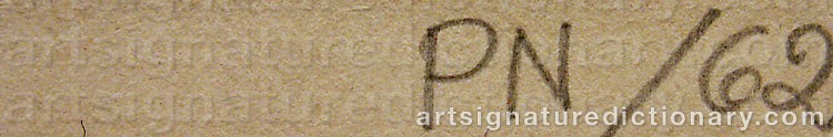 Signature by Palle NIELSEN