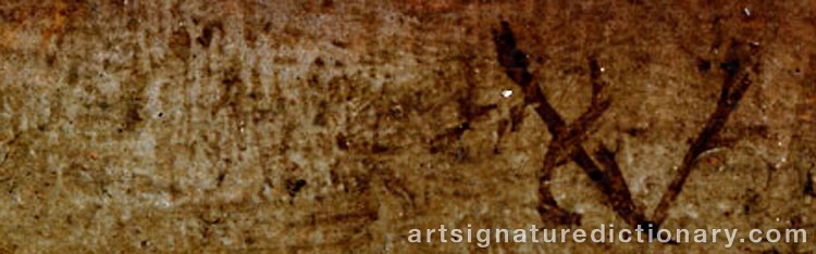 Authentic signature by Sebastian VRANCX on  artwork