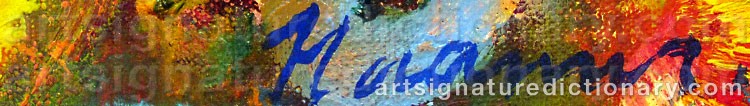 Authentic signature by Erik HAAMER on Painting/Watercolour artwork