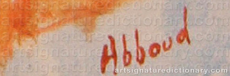 Signature by Chafik ABBOUD