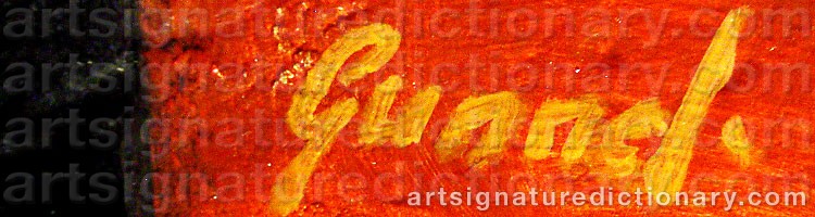 Authentic signature by Gunnel WÅHLSTRAND on  artwork