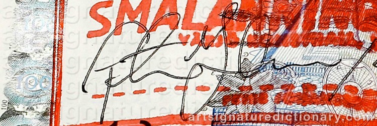 Authentic signature by Peter JOHANSSON on Object artwork