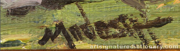 Authentic signature by John MODESITT on  artwork