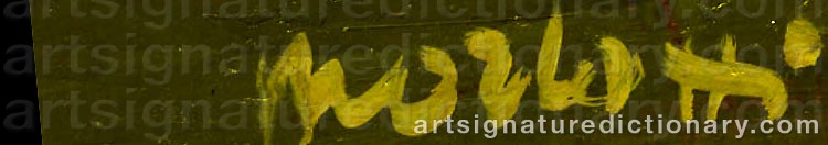 Authentic signature by Ennio MORLOTTI on  artwork