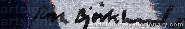 Signature by Richard BJÖRKLUND