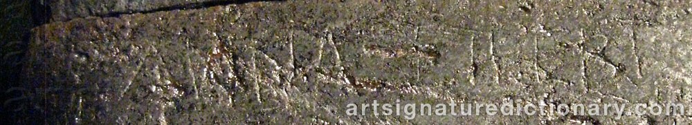 Authentic signature by Anna EILERT on  artwork