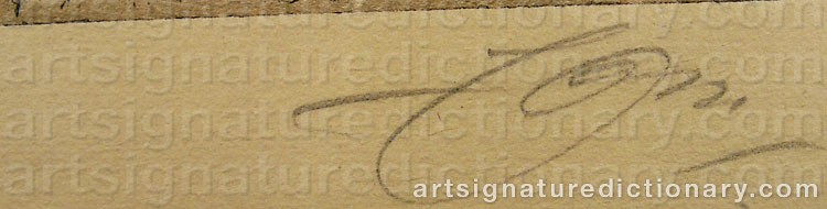 Signature by Anders ZORN