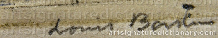 Signature by Louis BASTIN