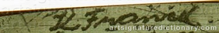 Authentic signature by Kaj FRANCK on artwork