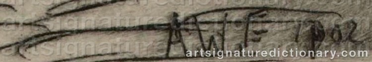 Signature by Alfred William FINCH