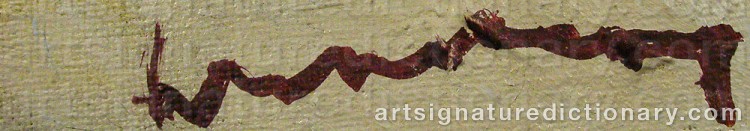 Signature by Bertil WAHLBERG